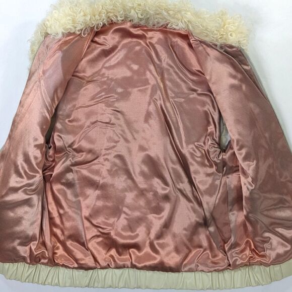 Vintage Curly Lamb fur Vest - Picture 8 of 10